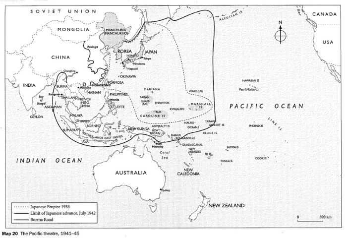 Blank map of pacific theater ww2