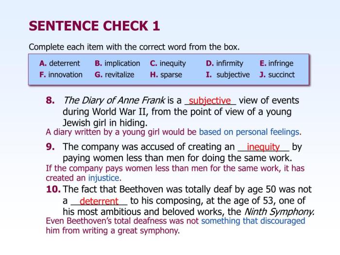 Chapter 4 sentence check 1